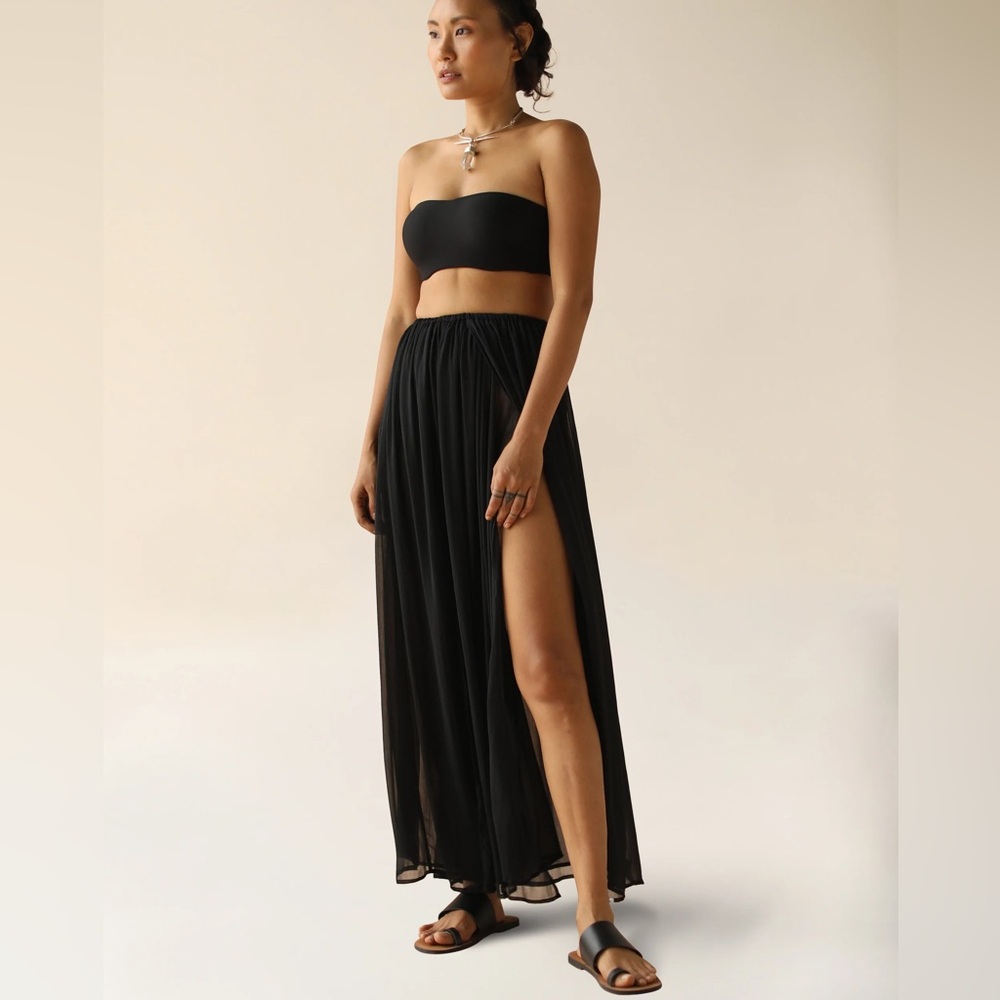 Guess sheer maxi skirt